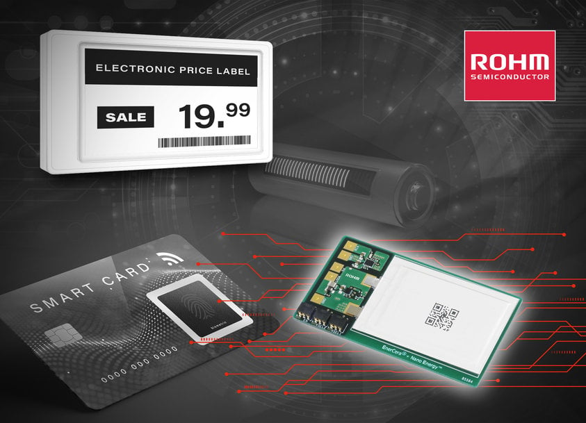 LA NOUVELLE CARTE D’ÉVALUATION DE LA SOLUTION DE GESTION DE BATTERIE À ULTRA-HAUTE EFFICACITÉ DE ROHM POUR LES APPAREILS IOT COMPACTS